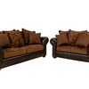 3290 Chenille Brown Sofa