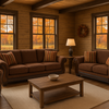 1149 - Showcase Brown Sofa