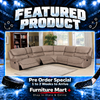 Lincoln Fabric Reclining Sectional with Console