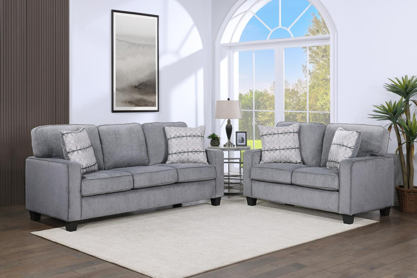 Cotton - Mayodan Fog Sofa and Loveseat