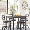 Bridson 5 Piece Counter Height Dining Set - Grey