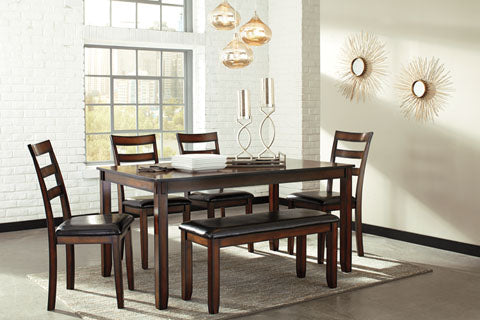 Coviar 6 Piece Dining Set - Brown