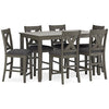 Caitbrook 7 Piece Counter Height Dining Set - Grey