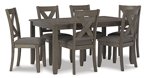 Caitbrook 7 Piece Dining Set - Grey