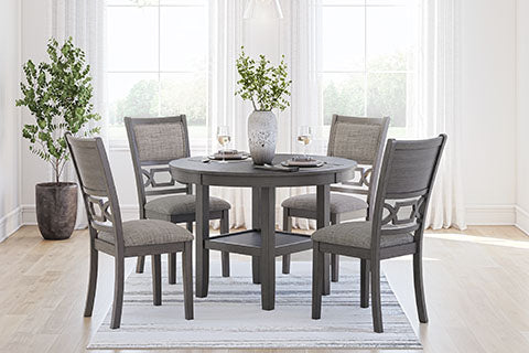 Wrenning 5 Piece Dining Set in Gray