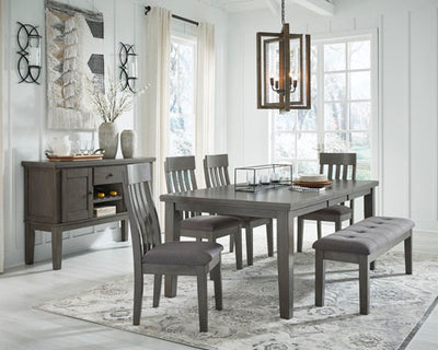 Hallanden 6 Piece Dining Set - Grey
