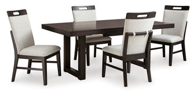 Neymor Dining Table and 4 Chairs