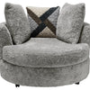 6255 Grey Swivel Cuddle Chair