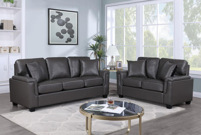 Eren - Faux Leather Sofa and Loveseat