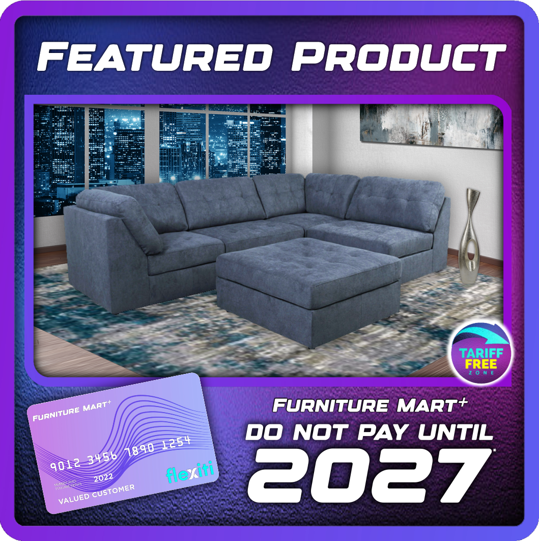 9477 Sectional - Blue
