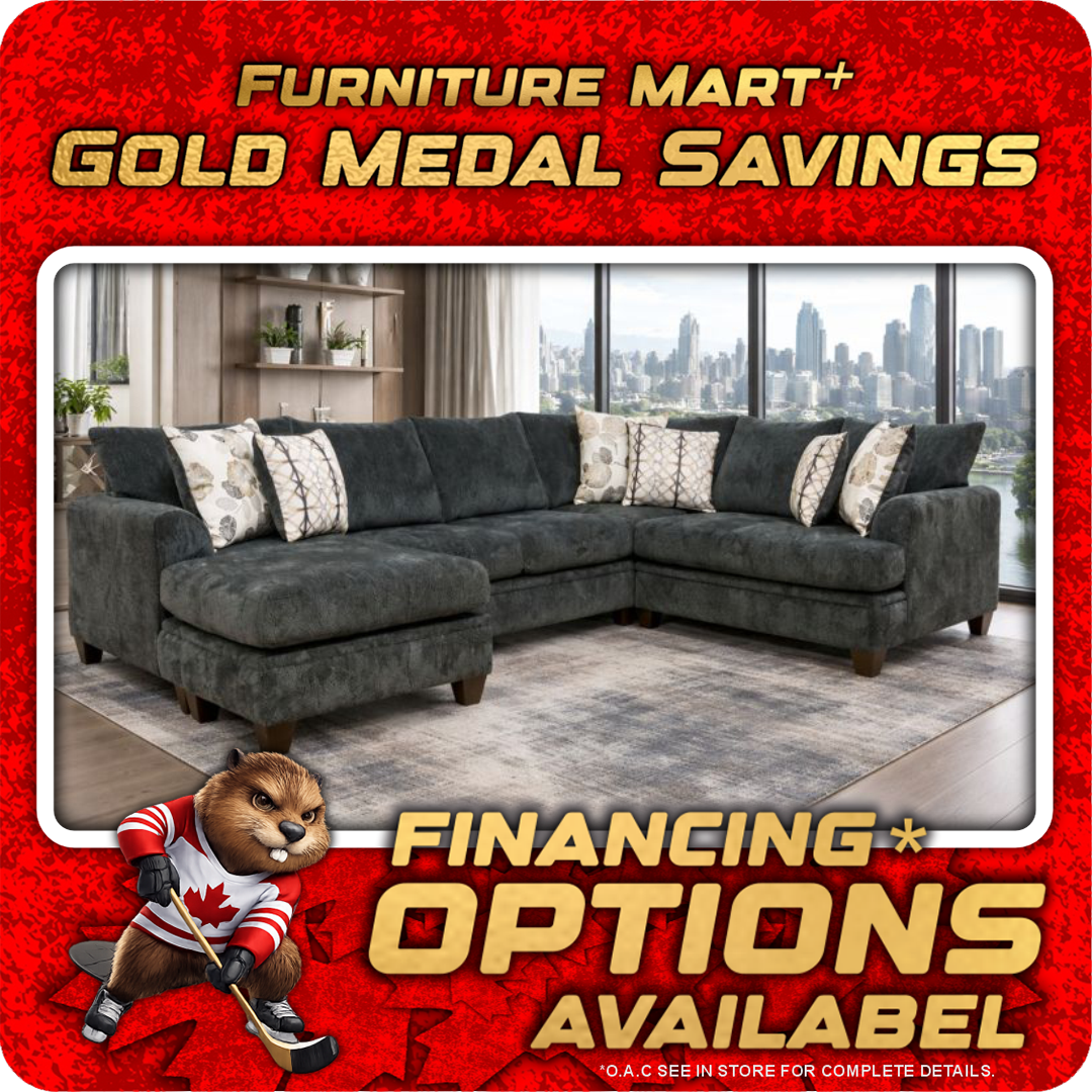 6140 - Coastline Charcoal Sectional