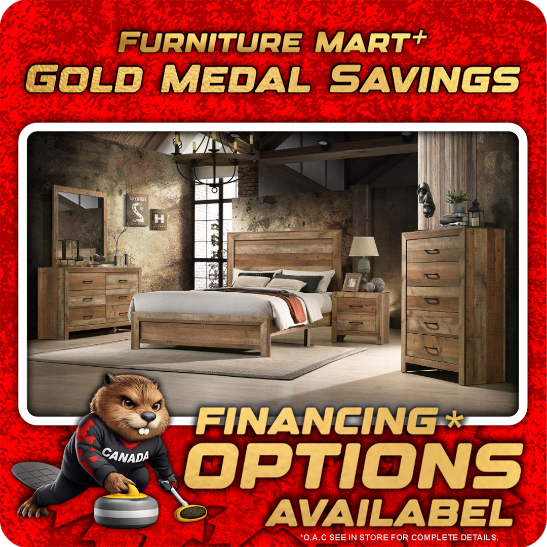 Beverly Queen Bedroom Set - Rustic Hickory