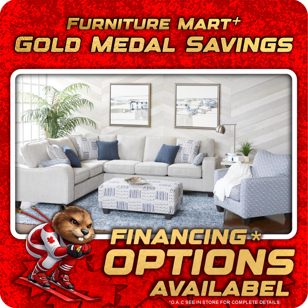 6090 - Chenille Light Grey Sectional