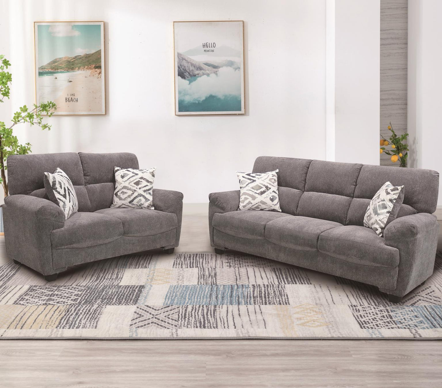 Galt - Clearview Sky Sofa and Loveseat