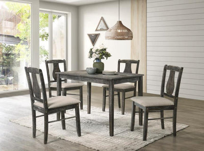 Kaylee - 5 Piece Dining Set - Weathered Grey