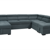 Strata U-Shaped Fabric Sectional Sofabed with Storage