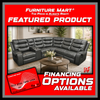 Mirabell Leather Gel Reclining Sectional with Console - Grey