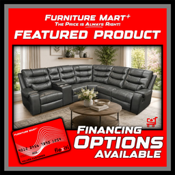 Mirabell Leather Gel Reclining Sectional with Console - Grey