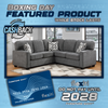 Waylen Grey Fabric Sectional