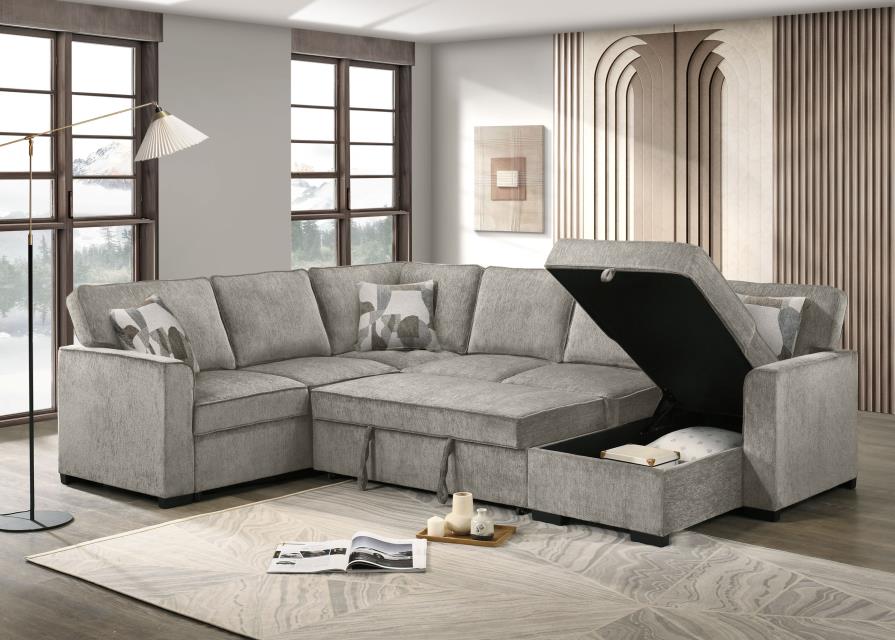 Dorothy Sectional Sofa Bed with Storage Chaise