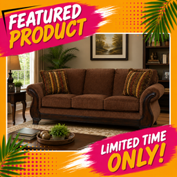 1149 - Showcase Brown Sofa
