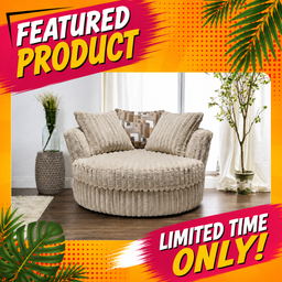 6129 Galactic Parchment Swivel Cuddle Chair