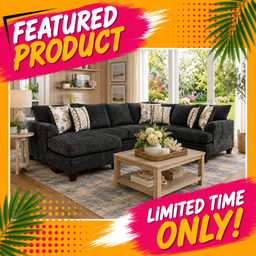 6140 - Coastline Charcoal Sectional