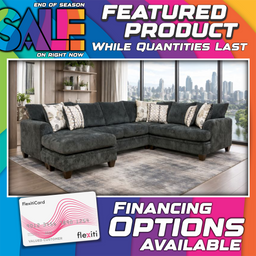 6140 - Coastline Charcoal Sectional