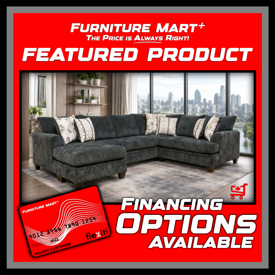 6140 - Coastline Charcoal Sectional