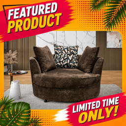 6189 Petrichor Charcoal Swivel Cuddle Chair