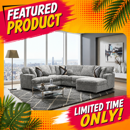 6255 - Ultra Plush Sectional - Grey