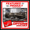 6255 - Ultra Plush Sectional - Brown