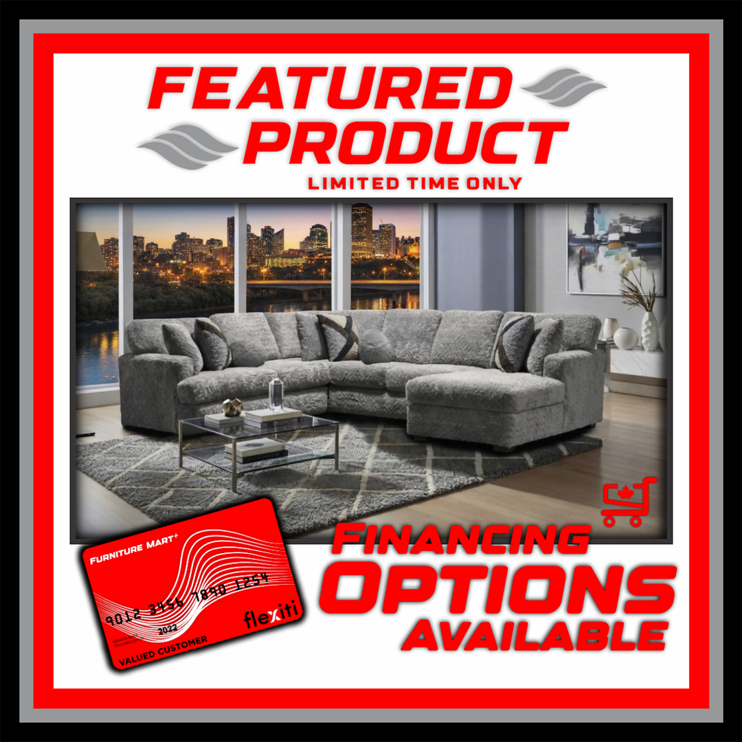 6255 - Ultra Plush Sectional - Grey