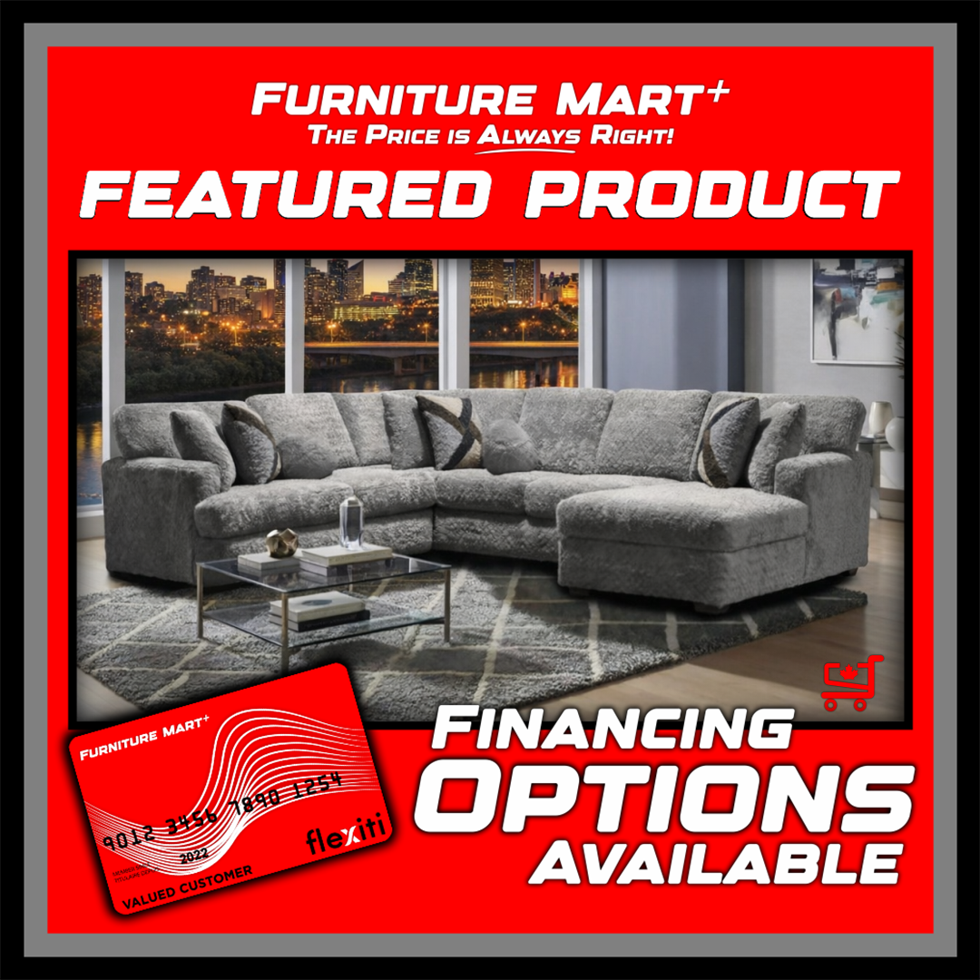 6255 - Ultra Plush Sectional - Grey