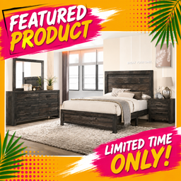 Beverly Queen Bedroom Set - Rustic Charcoal