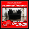 6139 Mondo Black Swivel Cuddle Chair