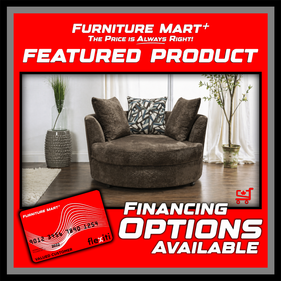 6189 Petrichor Charcoal Swivel Cuddle Chair