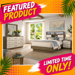 Vini Queen Bedroom Set - Coffee Grey