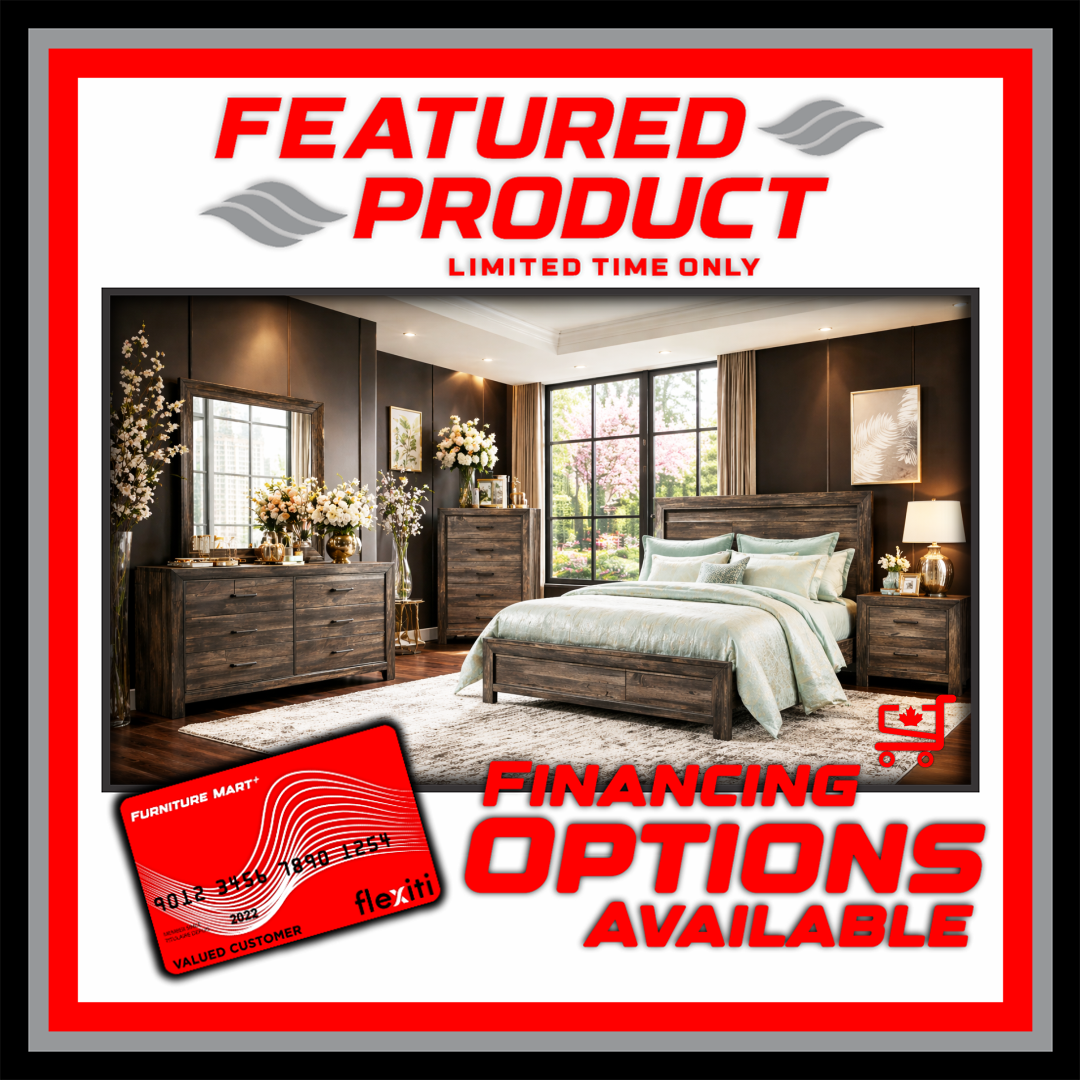 Beverly Queen Bedroom Set - Rustic Charcoal