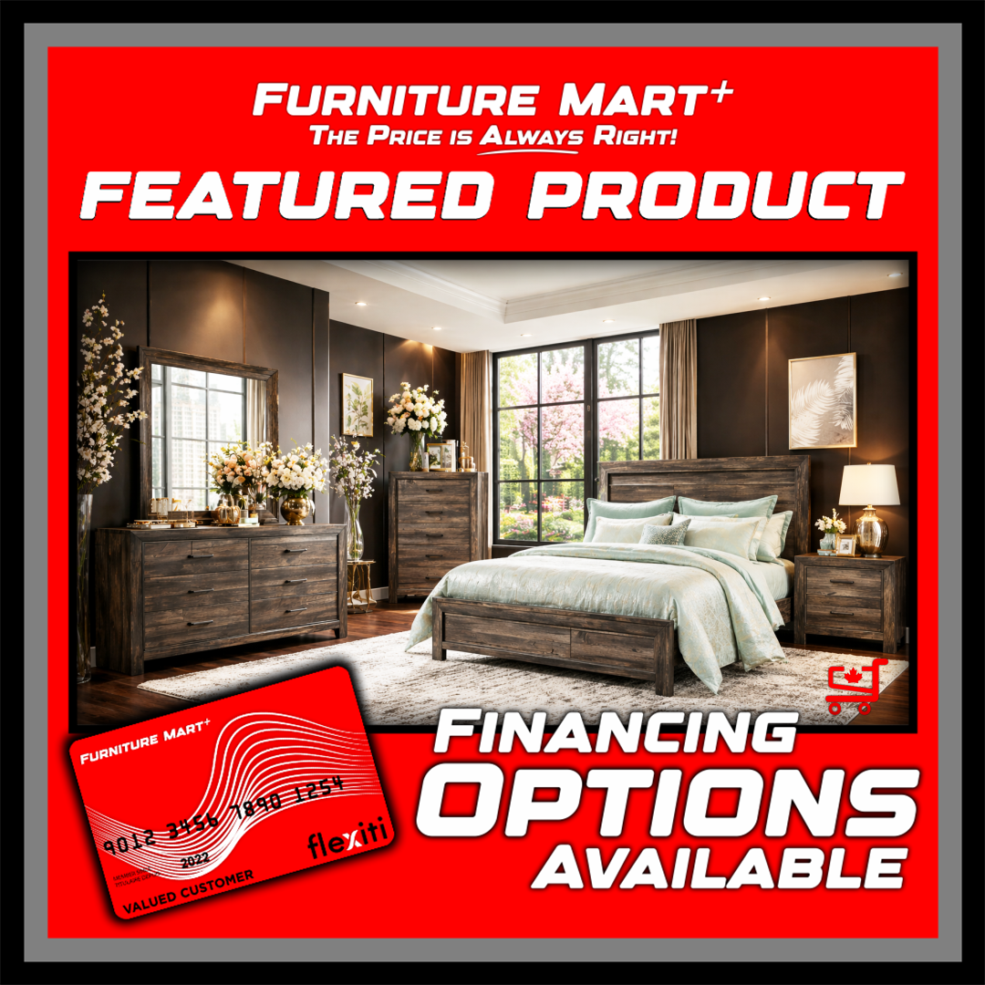 Beverly Queen Bedroom Set - Rustic Charcoal