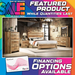 Beverly Queen Bedroom Set - Rustic Hickory