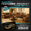 1149 - Showcase Brown Sofa