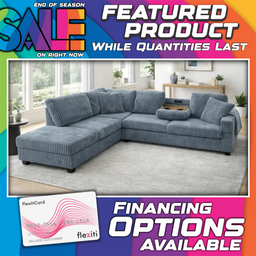 Condor Reversible Fabric Sectional - Grey