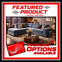Dante L Shaped Fabric Sofabed Sectional with Stools