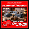 Dante L Shaped Fabric Sofabed Sectional with Stools