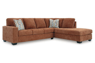 Sunset Ember - Right Chaise Sectional - Orange