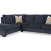 Ocean Drift - Left Chaise Sectional - Navy Blue