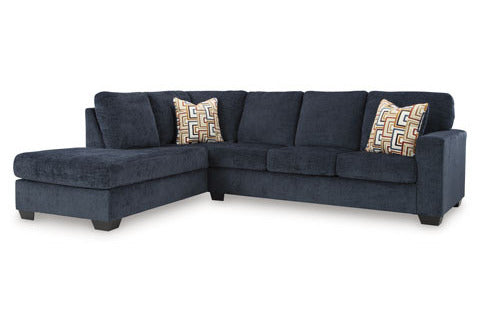 Ocean Drift - Left Chaise Sectional - Navy Blue