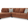 Sunset Ember - Left Chaise Sectional - Orange