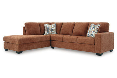 Sunset Ember - Left Chaise Sectional - Orange